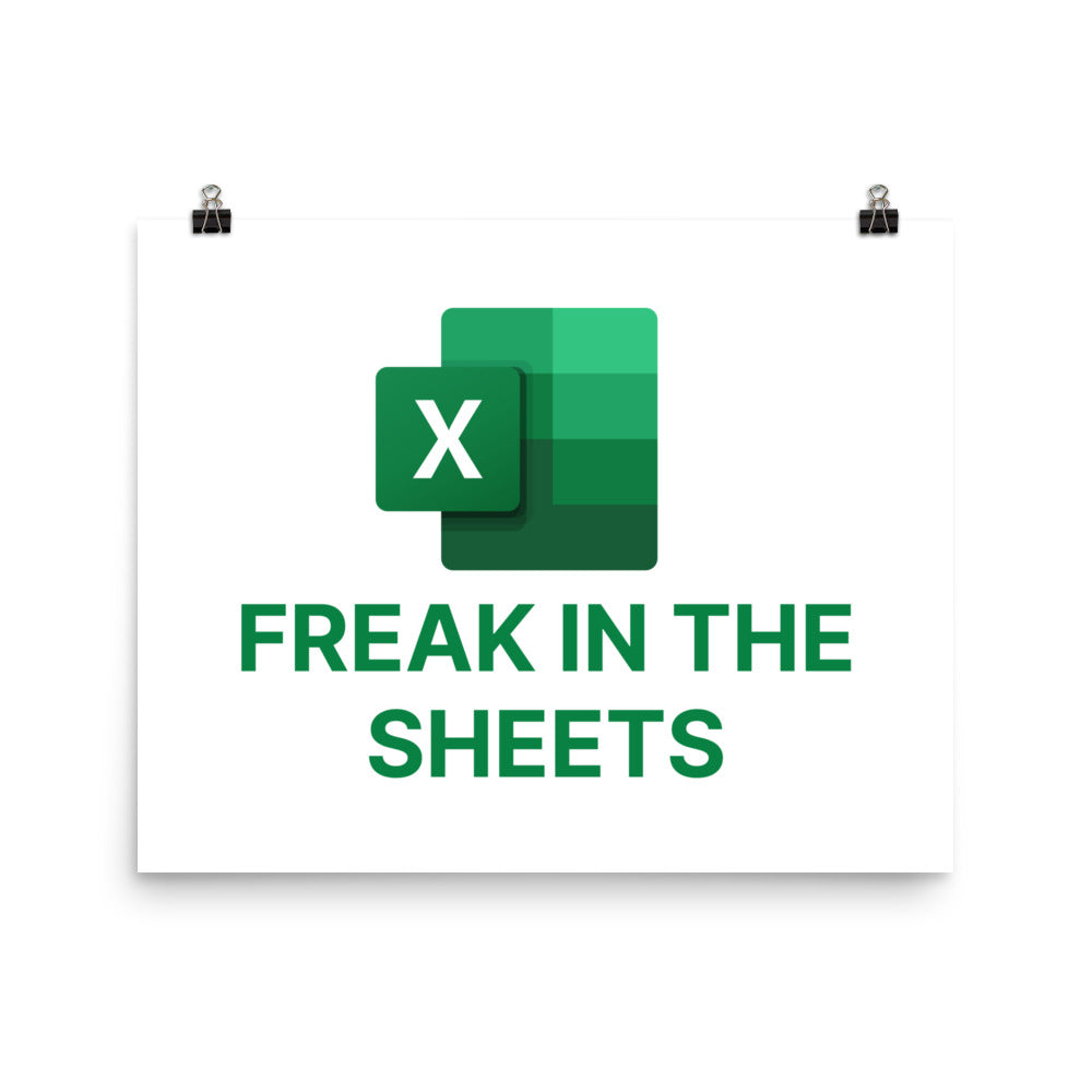 Freak In The Sheets Poster