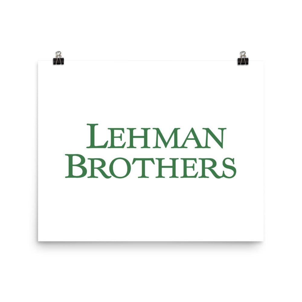 Lehman Brothers Poster