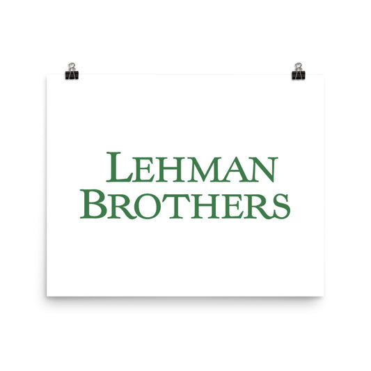 Lehman Brothers Poster