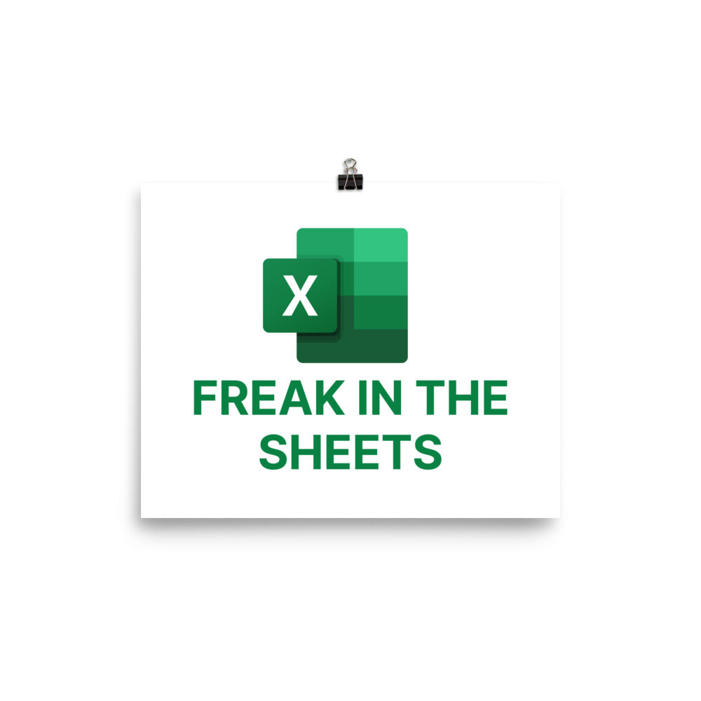 Freak In The Sheets Poster