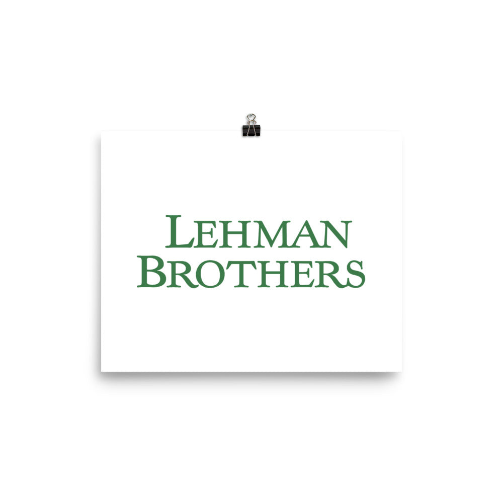 Lehman Brothers Poster