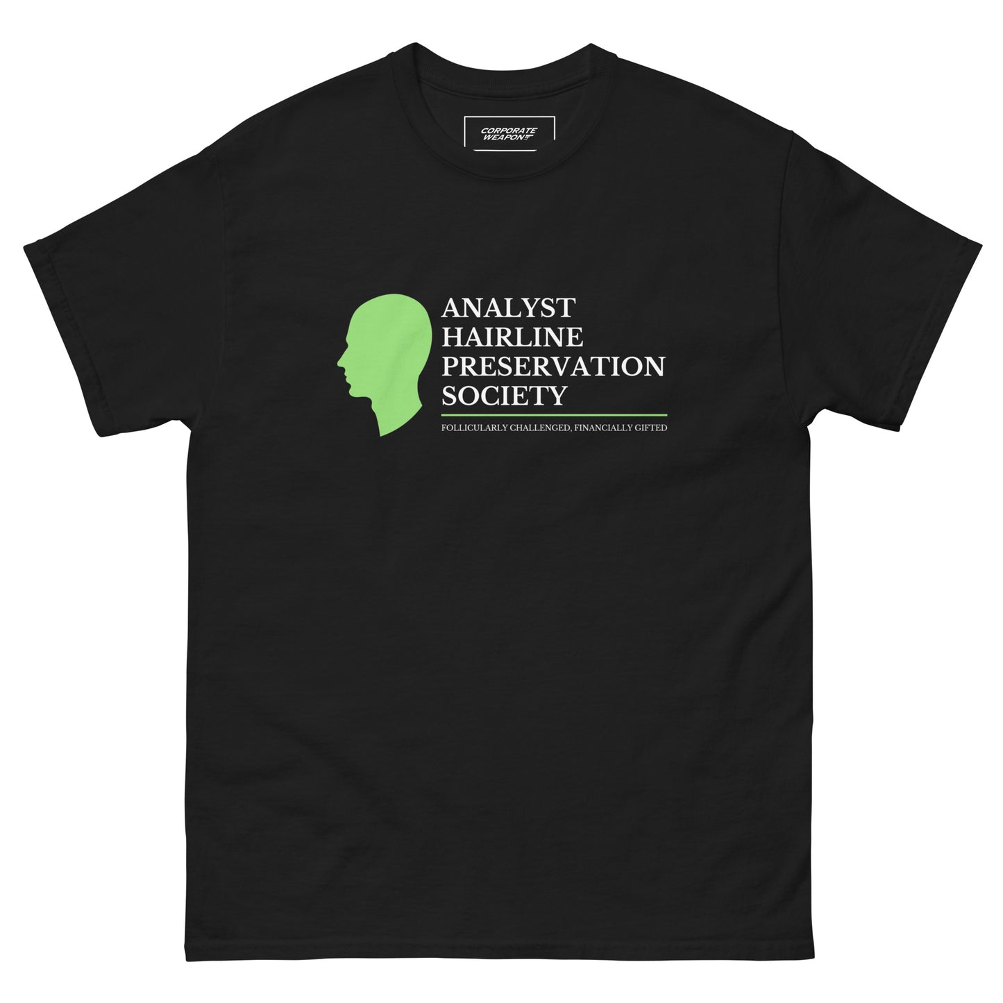 Analyst Hairline Preservation Society T-Shirt