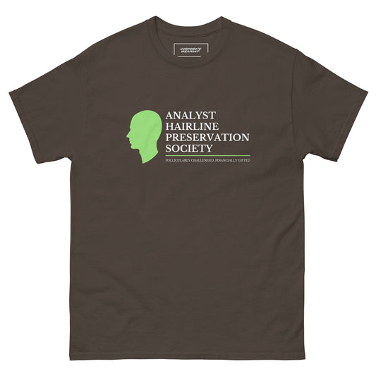 Analyst Hairline Preservation Society T-Shirt